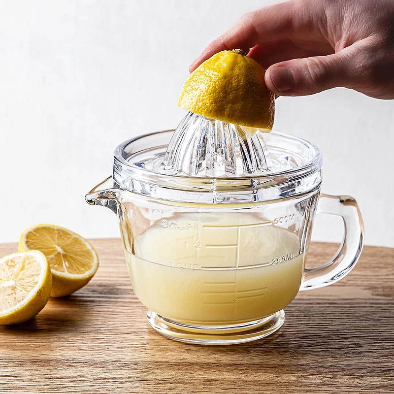 KSP Citrus Plus Glass Hand and Held Citrus Juicer (Clear)