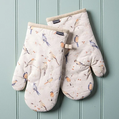 Harman Gourmet 'Birds' Cotton Oven Mitt - Set of 2