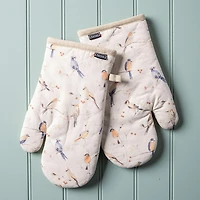 Harman Gourmet 'Birds' Cotton Oven Mitt - Set of 2
