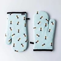 Harman Gourmet 'Bees' Cotton Oven Mitt - Set of 2