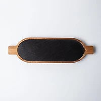 Keittiö Essentials Oval Serving Board (Black/Wood)