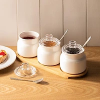 Keittiö Essentials Serving Set with Bamboo Tray - Set of 7 (250mL)