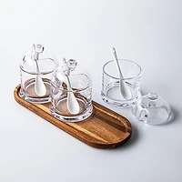 Keittiö Essentials Serving Jars with Spoons & Tray - Set of 7 (260mL)