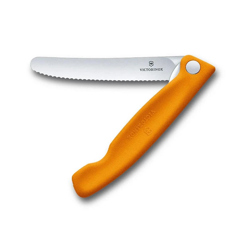 Victorinox Foldable Serrated Utility Knife (Orange)