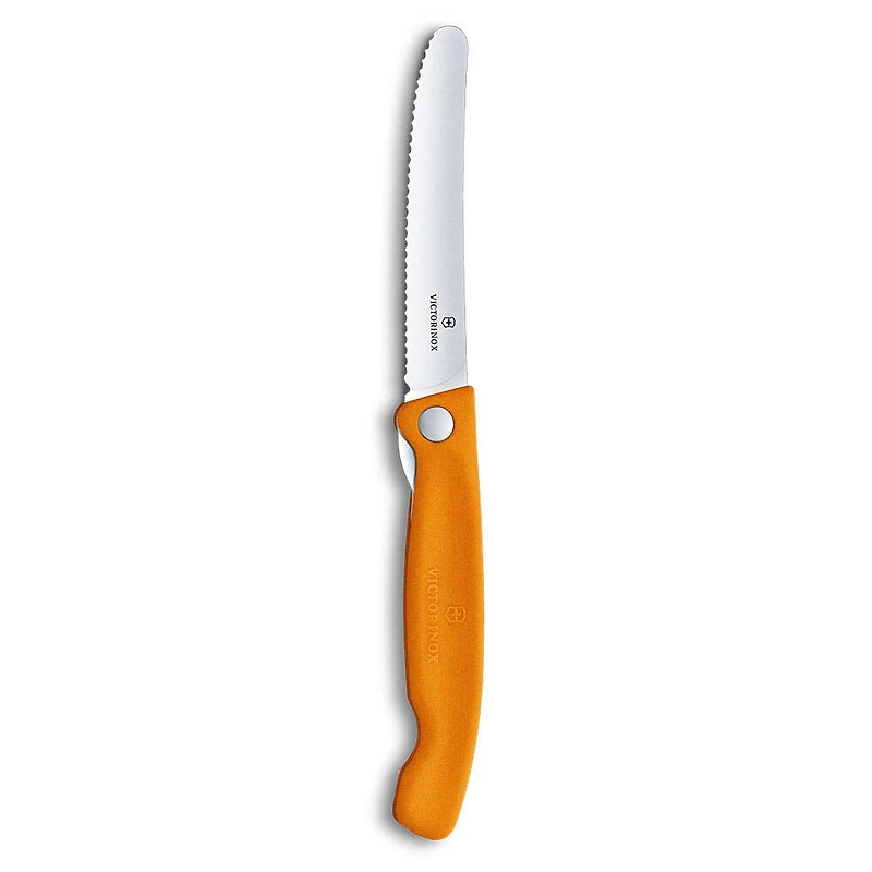 Victorinox Foldable Serrated Utility Knife (Orange)