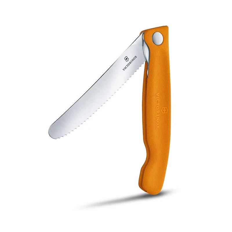 Victorinox Foldable Serrated Utility Knife (Orange)