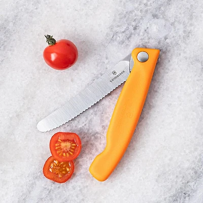 Victorinox Foldable Serrated Utility Knife (Orange)