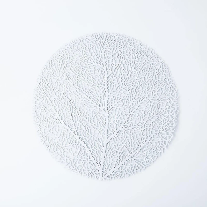 KSP Gather & Dine Tree Cut-Out Vinyl Placemat (Silver)