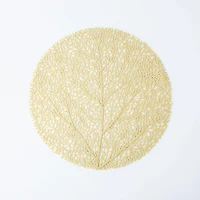 KSP Gather & Dine Tree Cut-Out Vinyl Placemat (Champagne Gold)