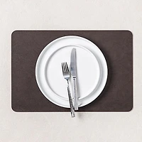 KSP Gather & Dine Supreme Leather Pvc Placemat (Dark Brown)