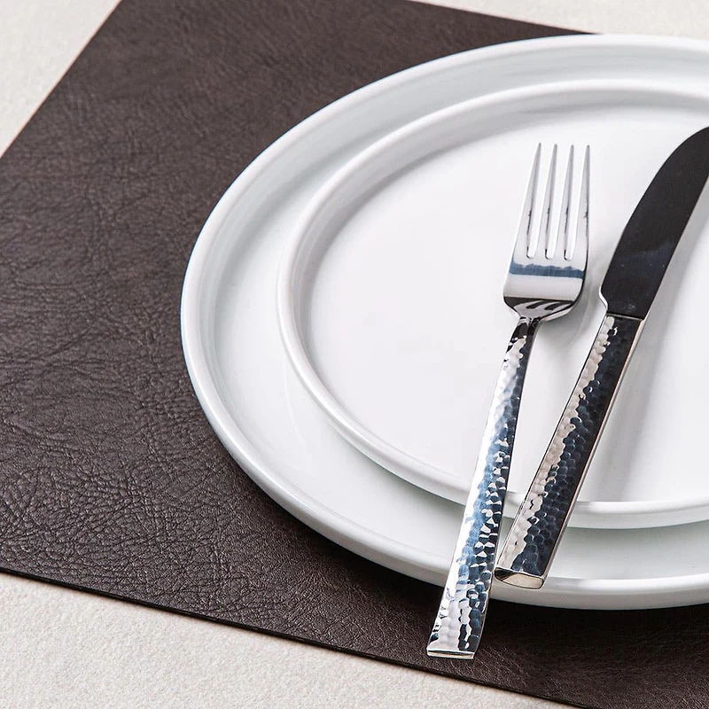 KSP Gather & Dine Supreme Leather Pvc Placemat (Dark Brown)