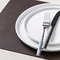 KSP Gather & Dine Supreme Leather Pvc Placemat (Dark Brown)