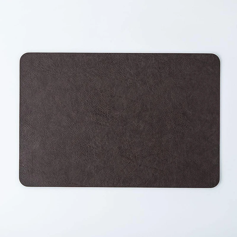 KSP Gather & Dine Supreme Leather Pvc Placemat (Dark Brown)