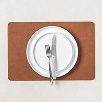 KSP Gather & Dine Supreme Leather Pvc Placemat (Coffee Brown)