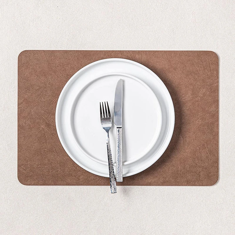 KSP Gather & Dine Supreme Leather Pvc Placemat (Land Grey)