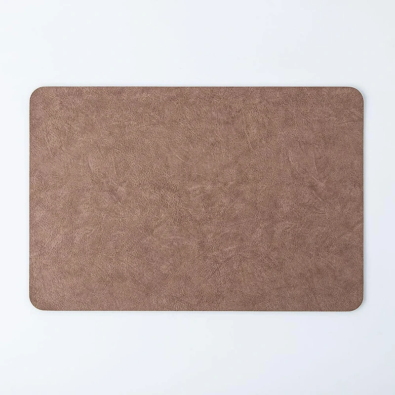 KSP Gather & Dine Supreme Leather Pvc Placemat (Land Grey)