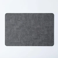 KSP Gather & Dine Luxe Leather Pvc Placemat (Dark Grey)
