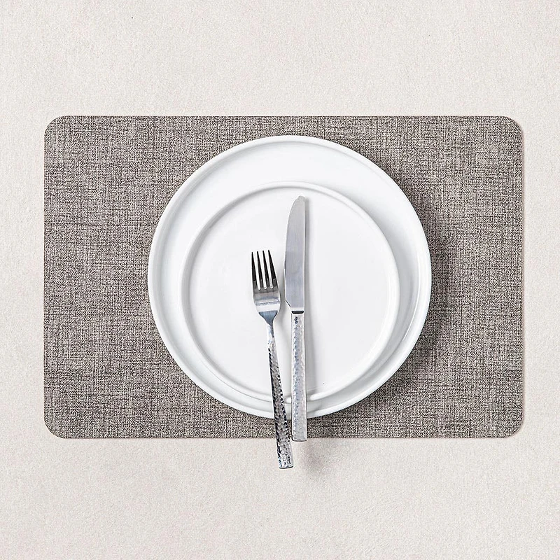 KSP Gather & Dine Luxe Leather Pvc Placemat