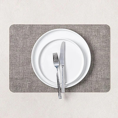 KSP Gather & Dine Luxe Leather Pvc Placemat