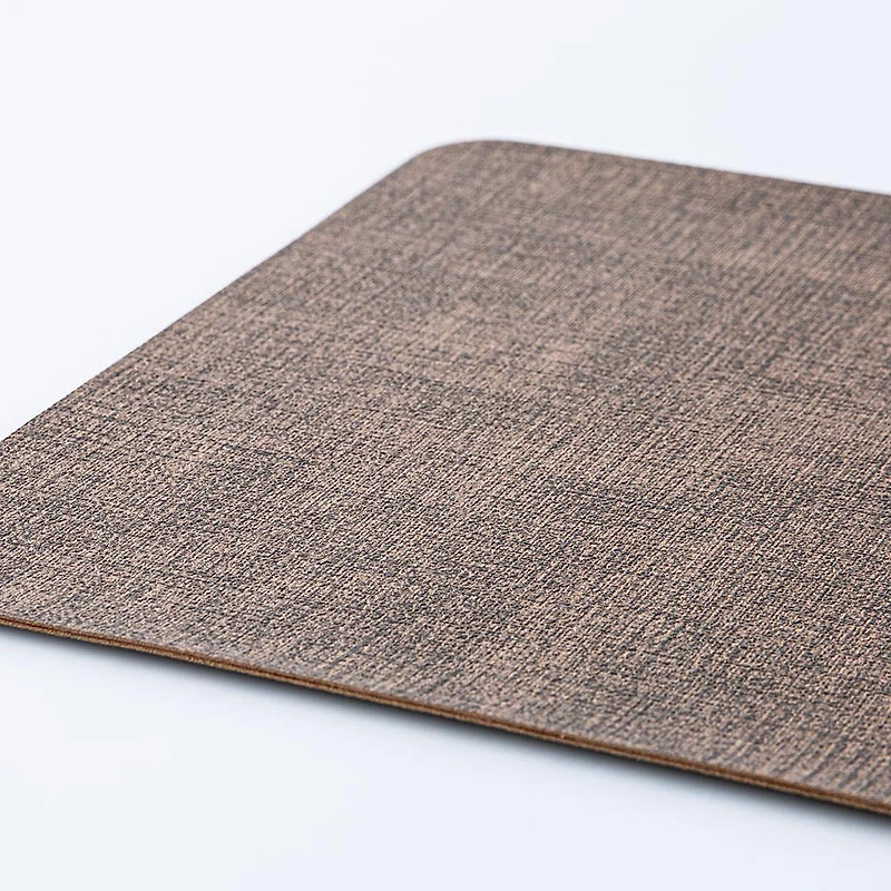 KSP Gather & Dine Luxe Leather Pvc Placemat (Coffee Brown)
