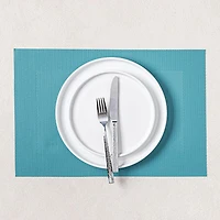 KSP Gather & Dine Bordered Vinyl Placemat (Sky Blue)