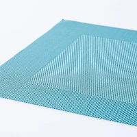 KSP Gather & Dine Bordered Vinyl Placemat (Sky Blue)