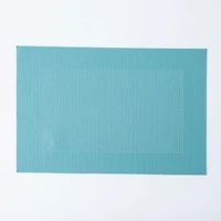KSP Gather & Dine Bordered Vinyl Placemat (Sky Blue)