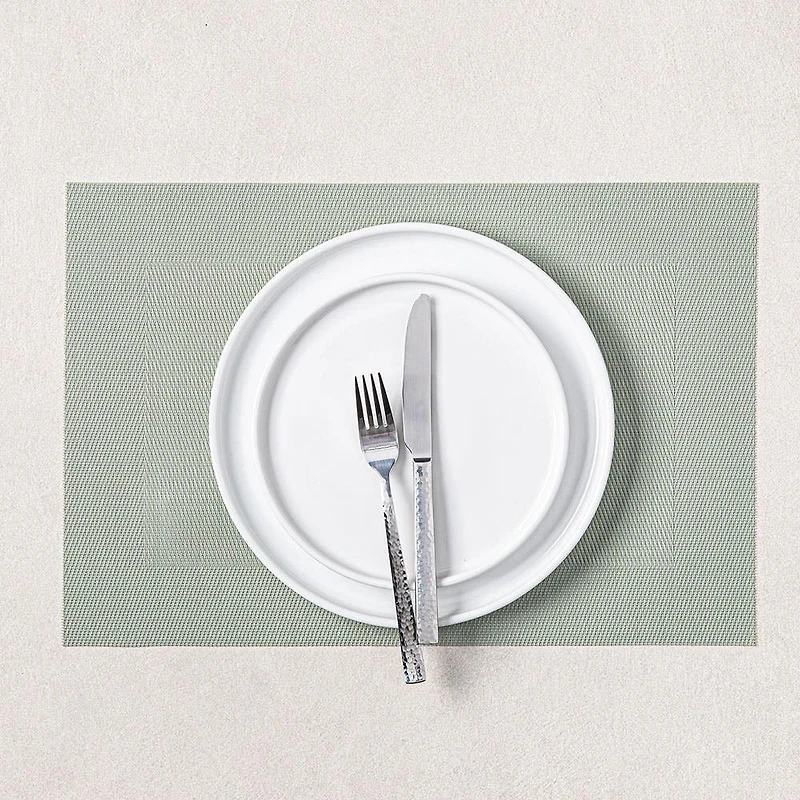 KSP Gather & Dine Bordered Vinyl Placemat (Mint Sage)