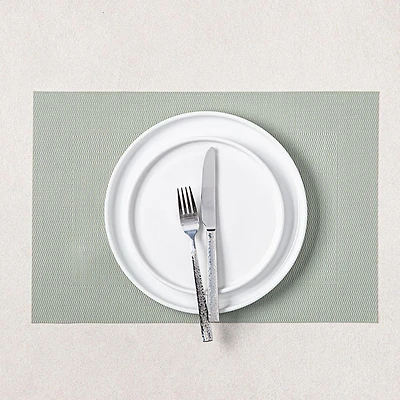 KSP Gather & Dine Bordered Vinyl Placemat (Mint Sage)