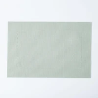 KSP Gather & Dine Bordered Vinyl Placemat (Mint Sage)