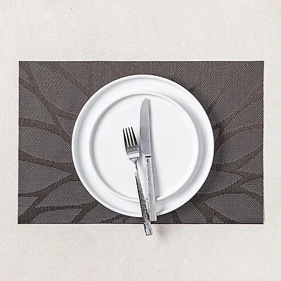 KSP Gather & Dine Bloom Vinyl Placemat (Black)
