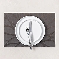 KSP Gather & Dine Bloom Vinyl Placemat (Black)