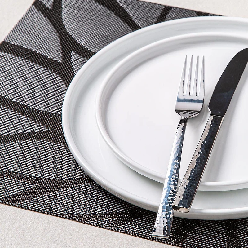 KSP Gather & Dine Bloom Vinyl Placemat (Black)