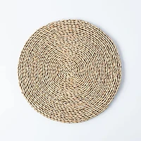 KSP Gather & Dine Weave Rush Straw Placemat (Natural)