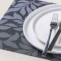 KSP Gather & Dine Vine Vinyl Placemat (Black)