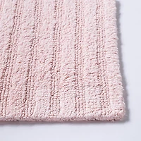 KSP Stripe Cotton Bathmat Reversible 17x24" (Rose Quartz)