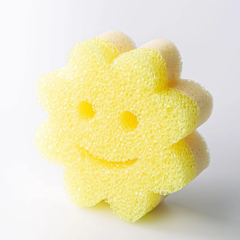 Scrub Daddy Scrub Mommy Power Flower Dual-Sided Sponge (yellow)