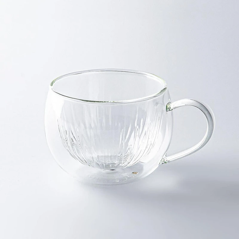 KSP Soleil Double Wall Glass Mugs - Set/2 270ml (Clear)