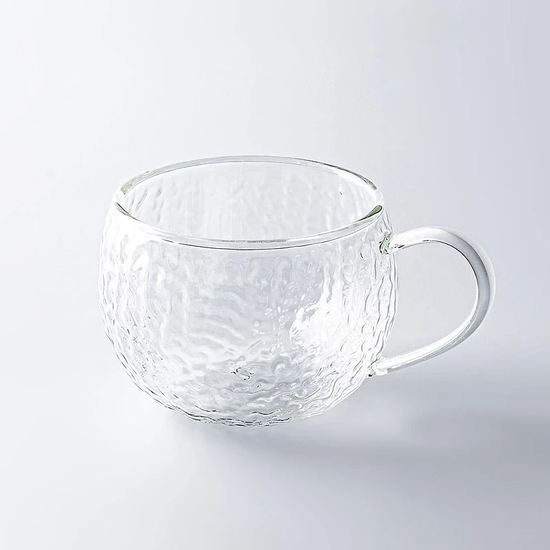 KSP Ripple Double Wall Glass Mugs - Set/2 270ml (Clear)