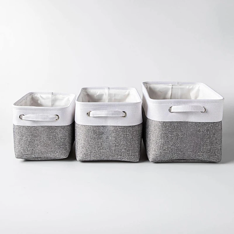 KSP Clara Cloth Tote - Set of 3 (Grey)