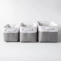 KSP Clara Cloth Tote - Set of 3 (Grey)