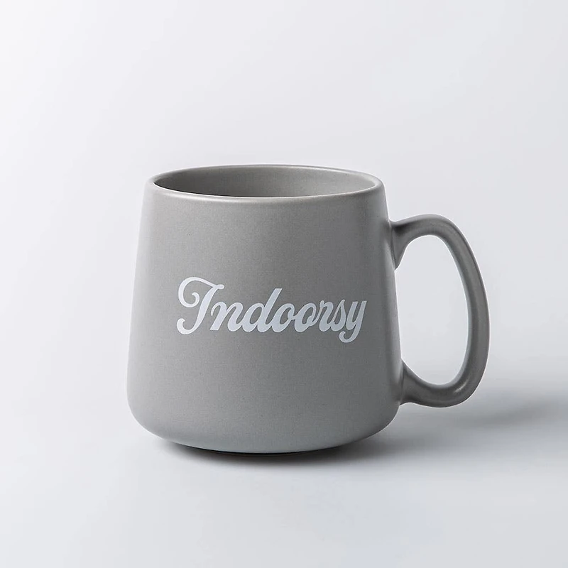 KSP Hug 'Indoorsy' Porcelain Mug 20oz./580ml (Grey)