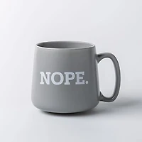 KSP Hug 'Nope.' Porcelain Mug 20oz./580ml (Grey)