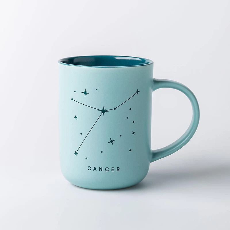 KSP Zodiac 'Cancer' Porcelain Mug 16oz. (Teal)