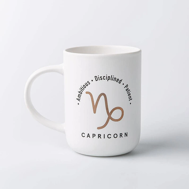 KSP Zodiac 'Capricorn' Porcelain Mug 16oz. (White)