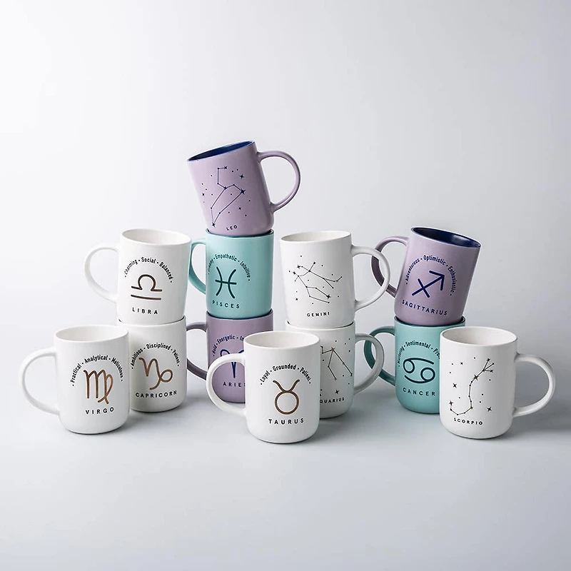 KSP Zodiac 'Capricorn' Porcelain Mug 16oz. (White)