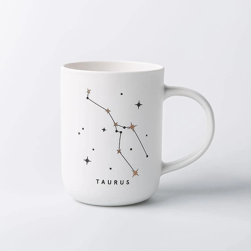 KSP Zodiac 'Taurus' Porcelain Mug 16oz. (White)