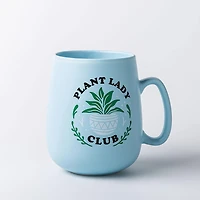 KSP Jumbo Belly 'Plant Lady Club' Porcelain Mug 26oz. (Blue)
