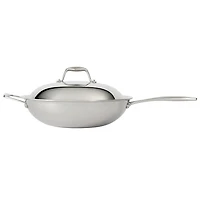 Tramontina Sea-Gourmet Wok with  Lid (Stainless Steel)