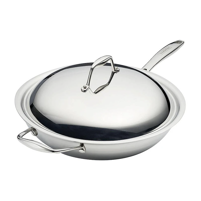 Tramontina Sea-Gourmet Wok with  Lid (Stainless Steel)
